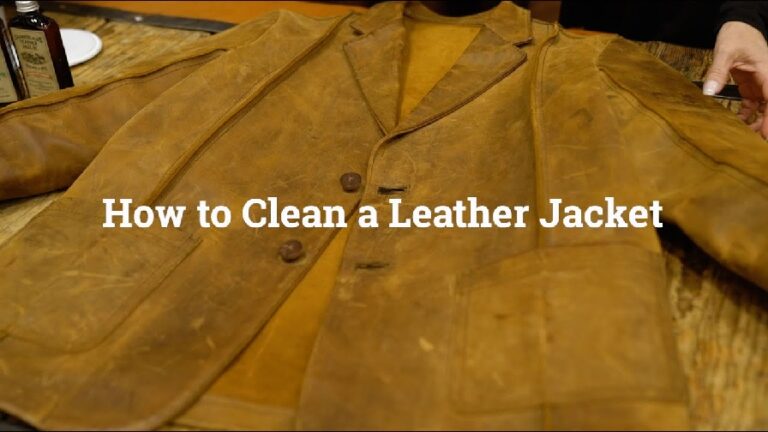 How to Clean a Leather Jacket?